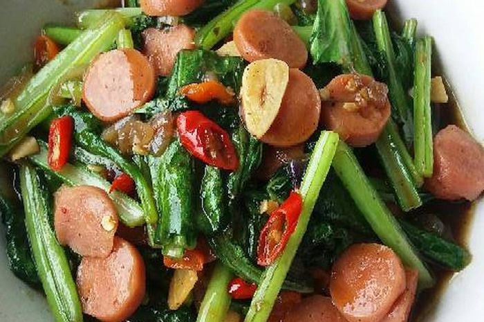 Tumis Sayur Sosis Resep