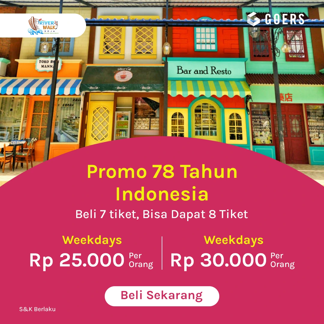 Promo River Walk Boja Agustus