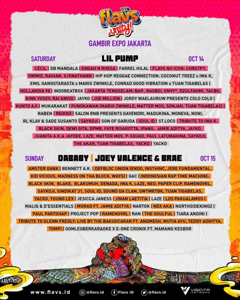 Jadwal Event Musik Jakarta Oktober 2023-Flavs unity