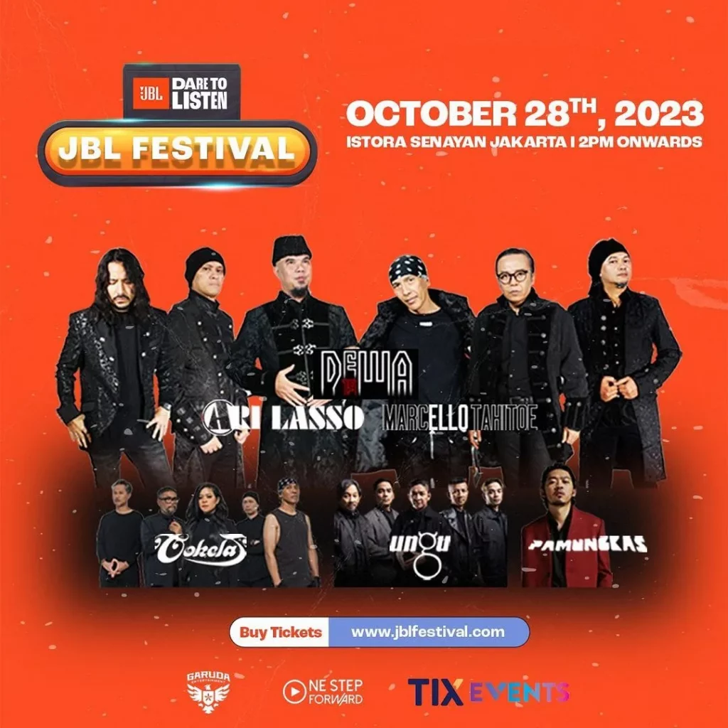 Jadwal Event Musik Jakarta Oktober 2023 - JBL Festival 