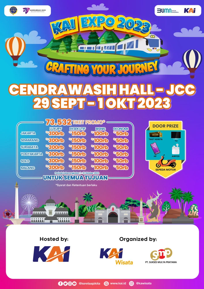 KAI EXPO 2023- DAFTAR HARGA  KERETA PROMO