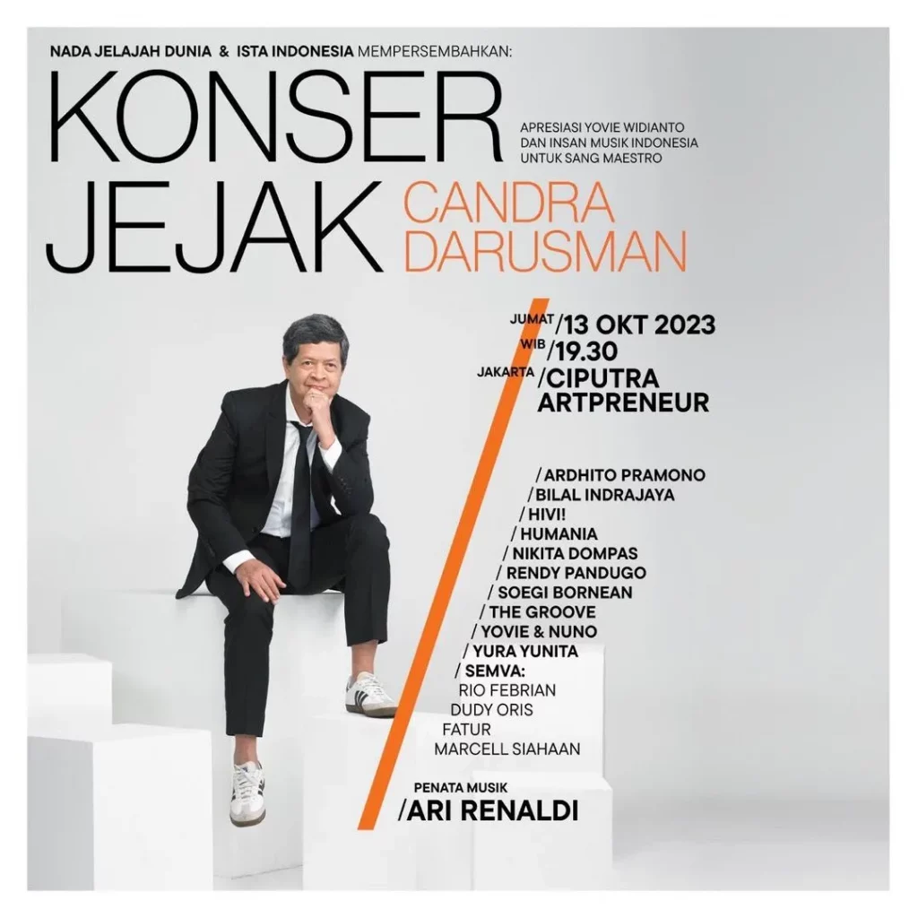 Jadwal Konser Musik Jakarta Oktober 2023 - Jejak Candra Darusman