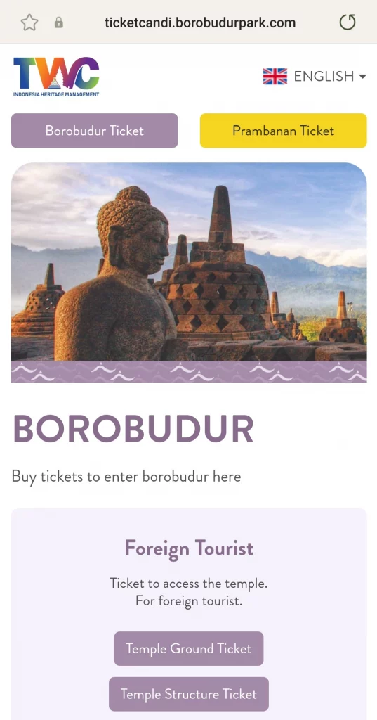 How to Buy a Borobudur Temple Structure Ticket a 2023