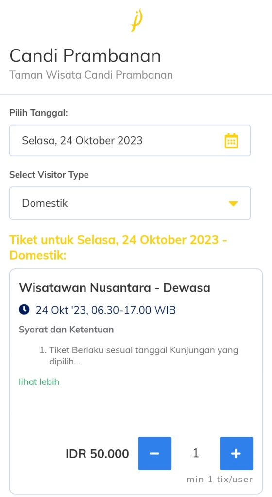 cara beli tiket candi prambanan mudah dengan online 2023