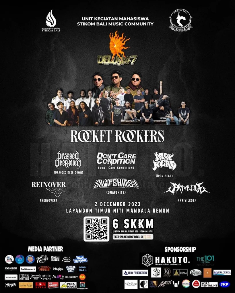 event musik rock bali - rocket rokers