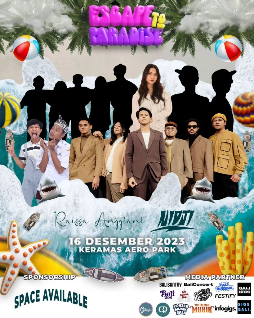 event musik Escape to Paradise Vol. 7 di bali pada desember 2023