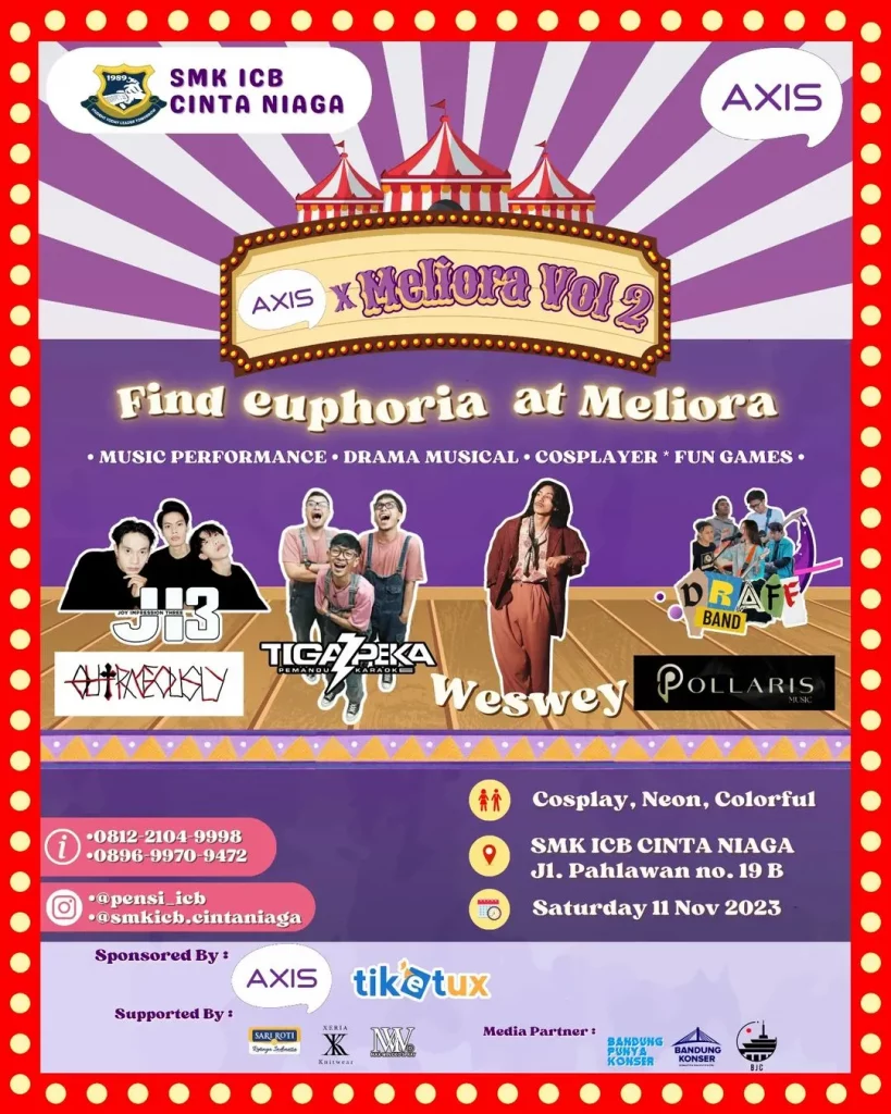 Festival musik bandung november - AXIS X Meliora Vol. 2