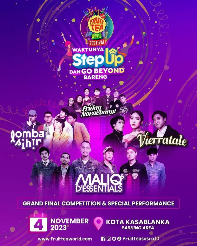 Event Jakarta di November 2023 - Festival Musik-Friut Tea World Festival