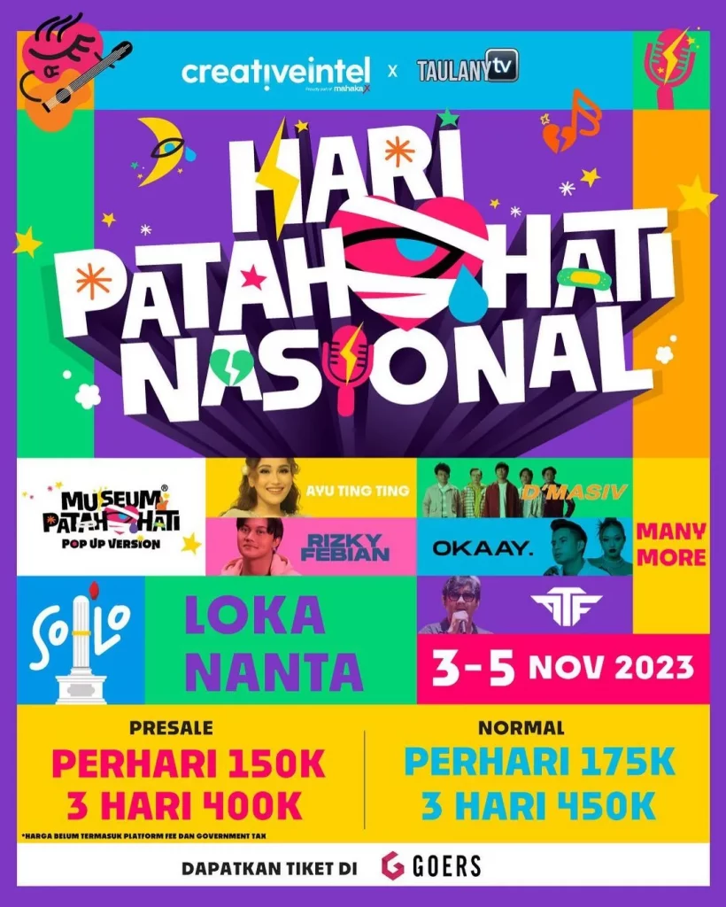 List Acara Seru di Solo di November 2023-Festival Patah Hati Nasional