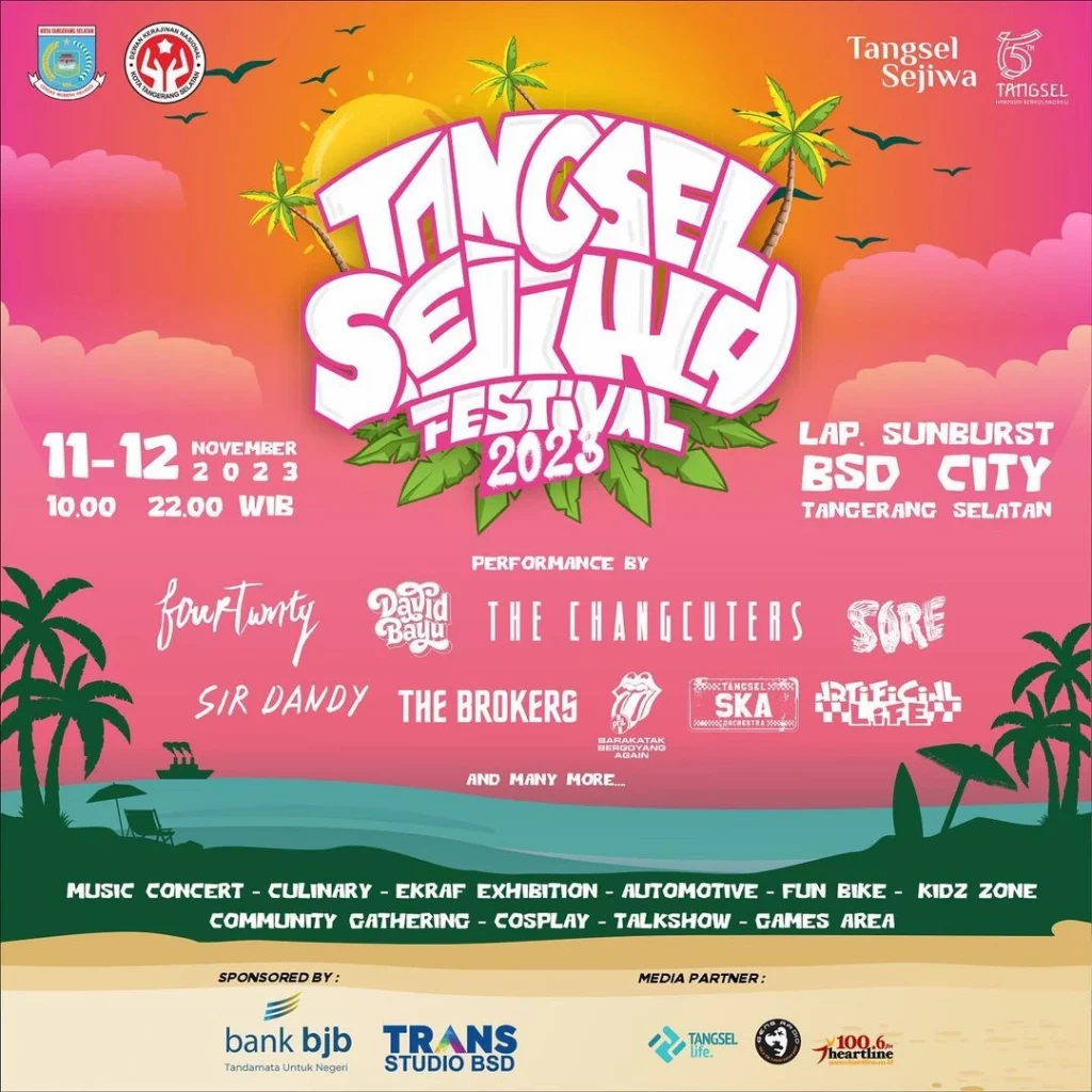 Event Tangerang November 2023- Tangsel Sejiwa Fest