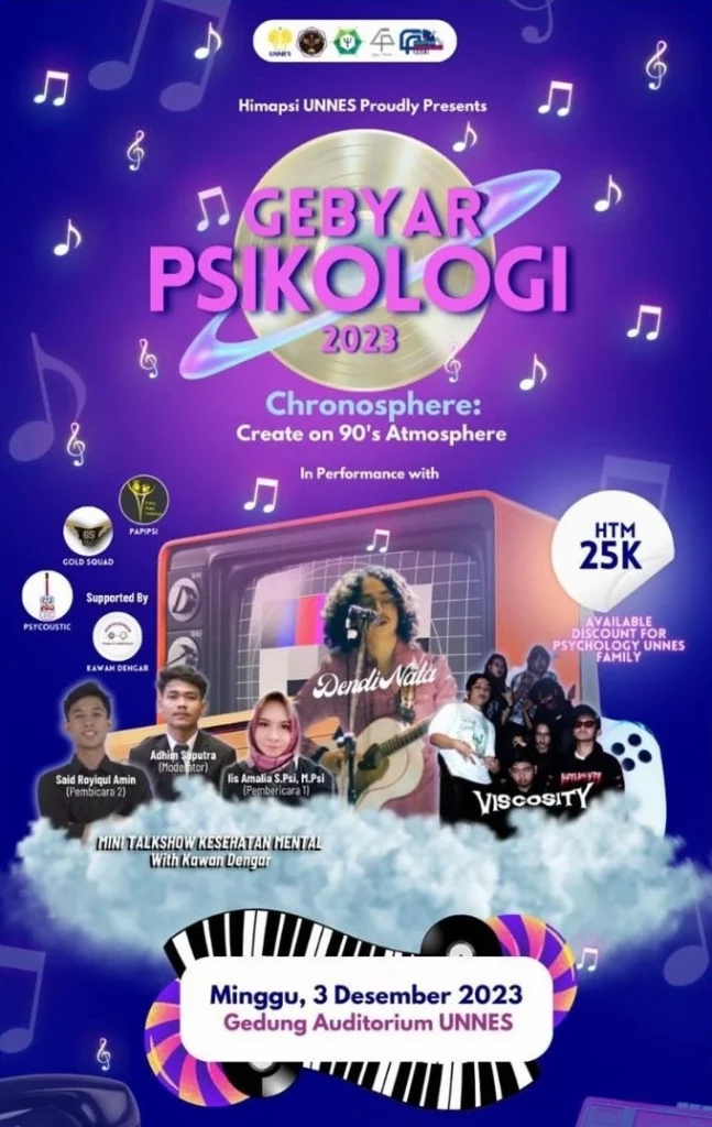 event musik semarang - Gebyar Psikologi 2023: CHRONOSPHERE