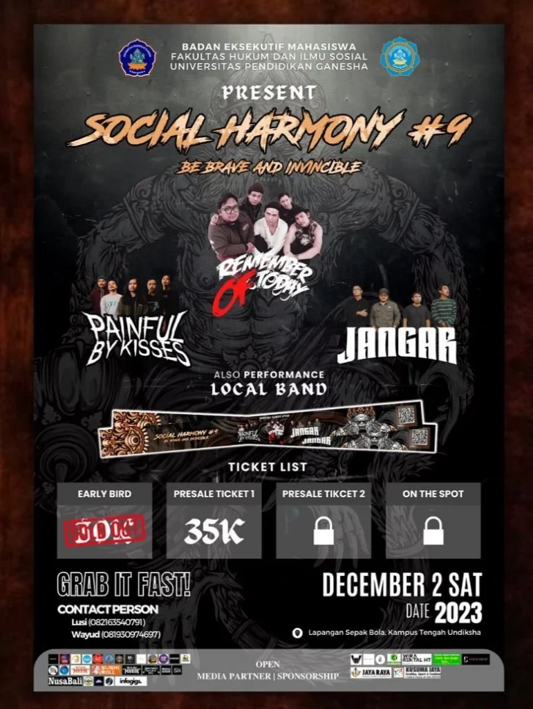 Event mahasiswa bali ocial Harmony #9.