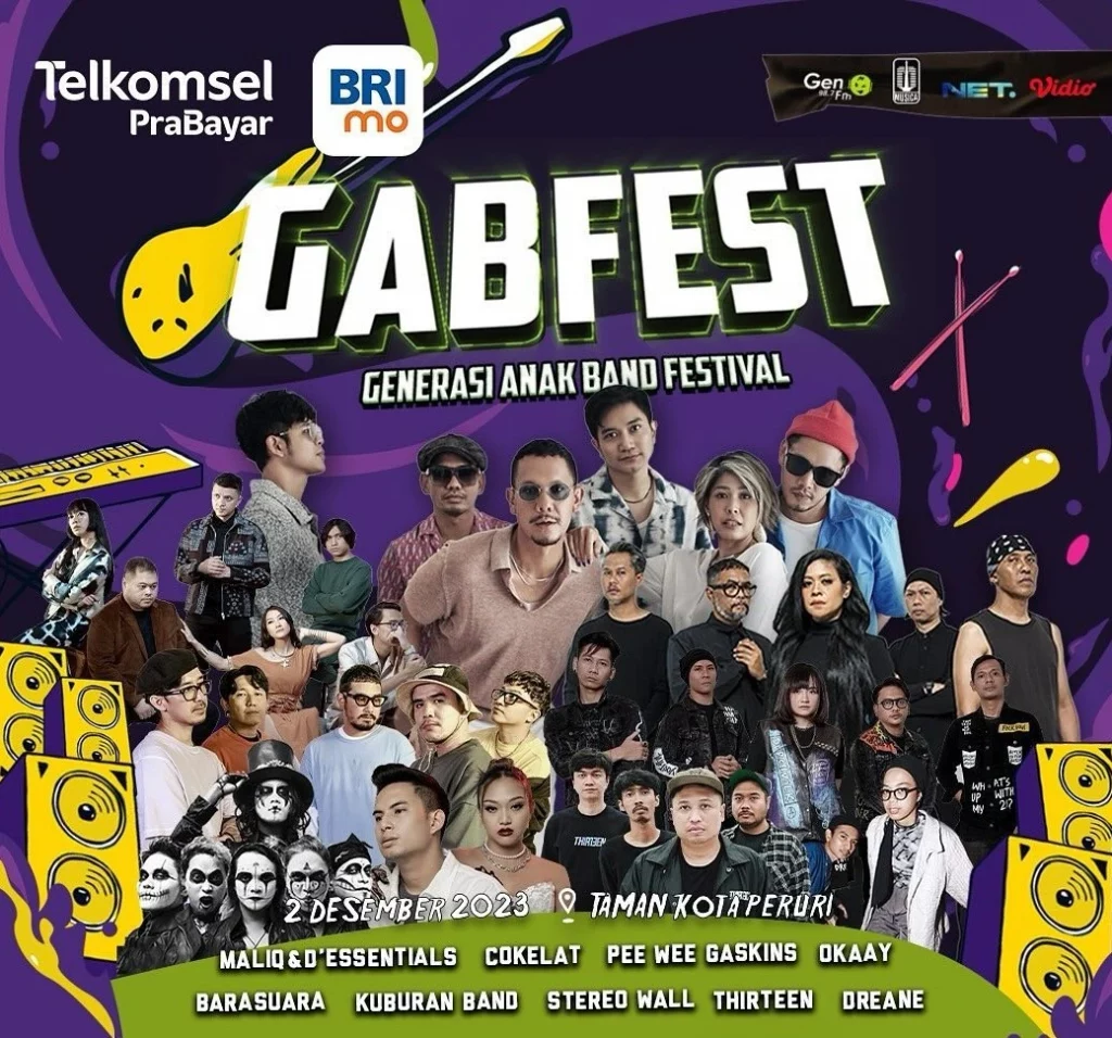 Jadwal Festival Musik di Jakarta - GABFEST 2023