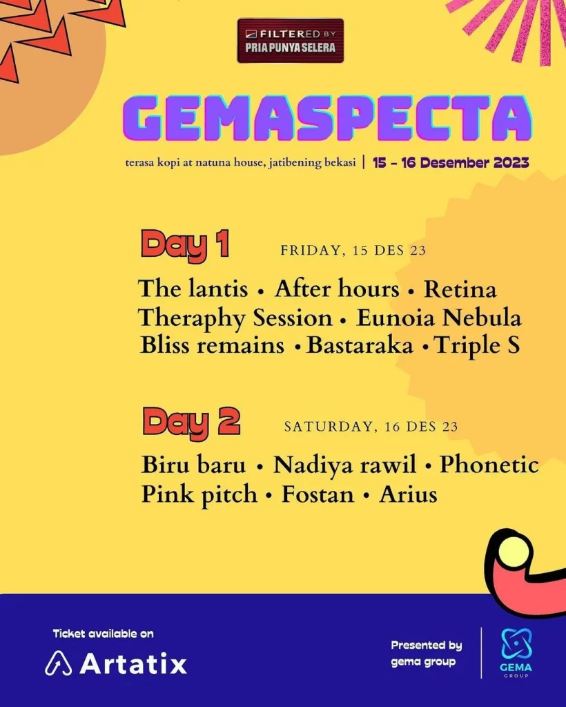 jadwal konser desember 2023