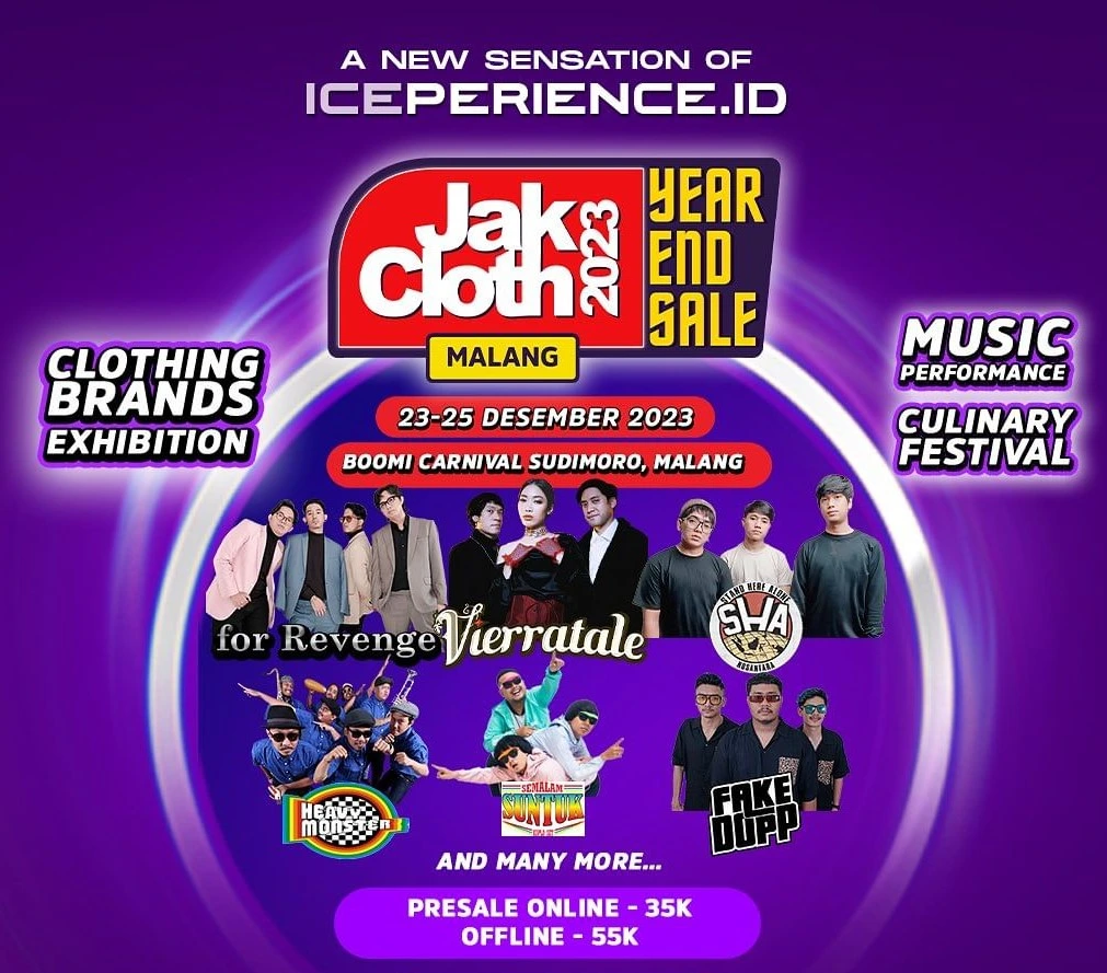 Harga Tiket JakCloth 2023 Year End Sale Malang