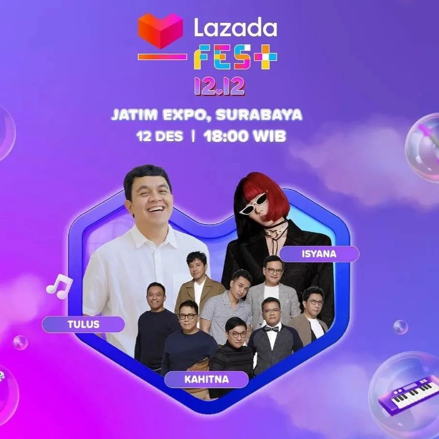 Tulus Lazada Fest 12.12 Surabaya