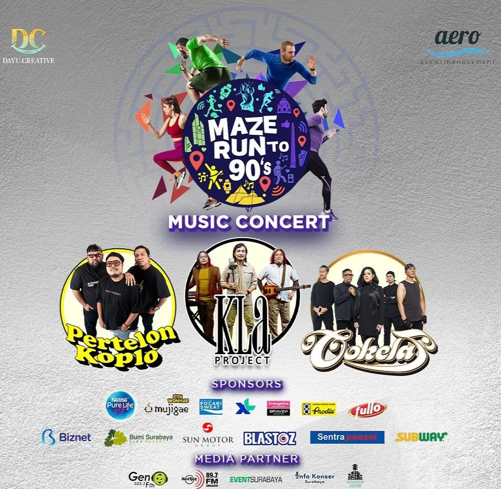 Konser Musik 90an diSurabaya - Maze Run to 90s