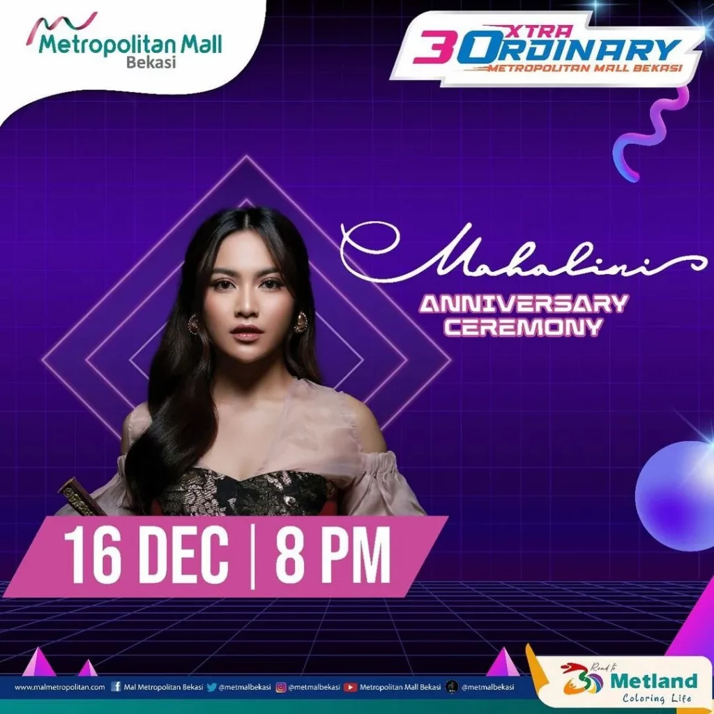Konser Mahalini - XTRA 30RDINARY Metropolitan Mall Bekasi