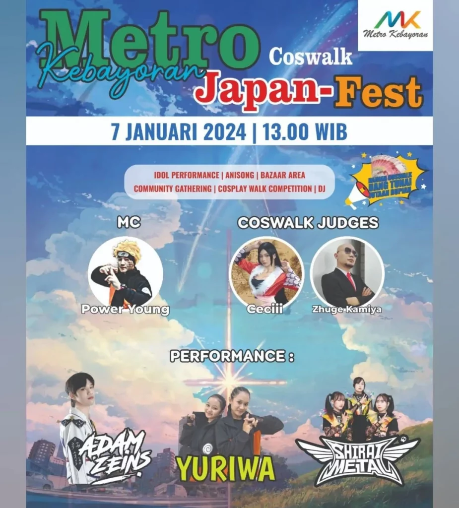 Event Jepang terupdate -Metro Kebayoran Coswalk Japan-Fest