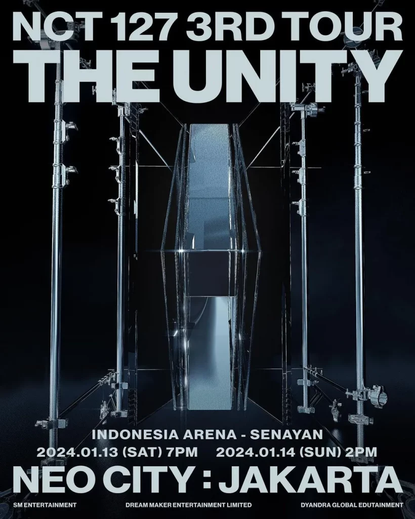 Jadwal konser NCT 127 3RD TOUR ‘NEO CITY: JAKARTA - THE UNITY’ di 13-14  januari 2024