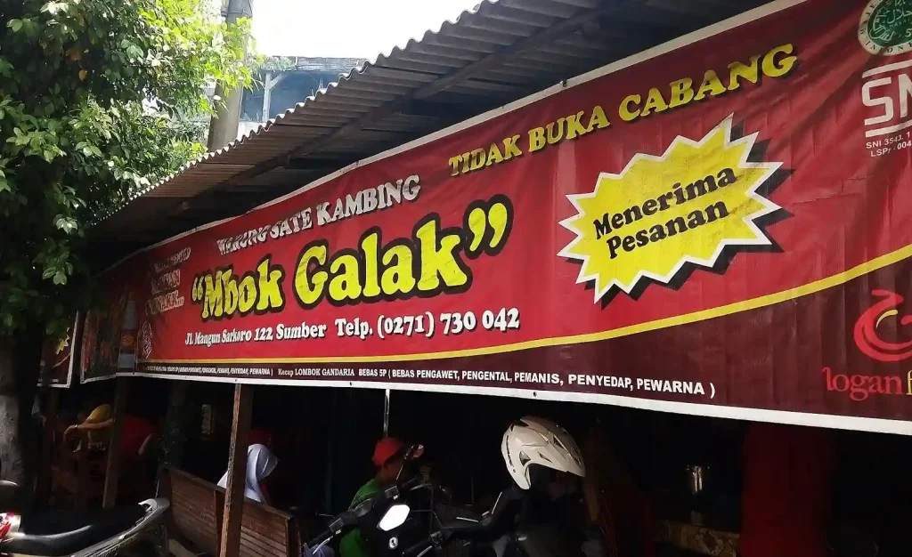 Warung Sate Kambing Mbok Galak Kota Solo