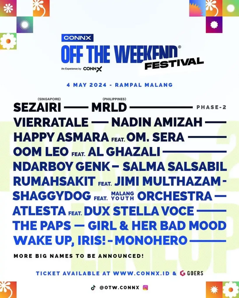 Tiket Konser Salma Salsabil - Connx Off The Weekend (OTW) Festival