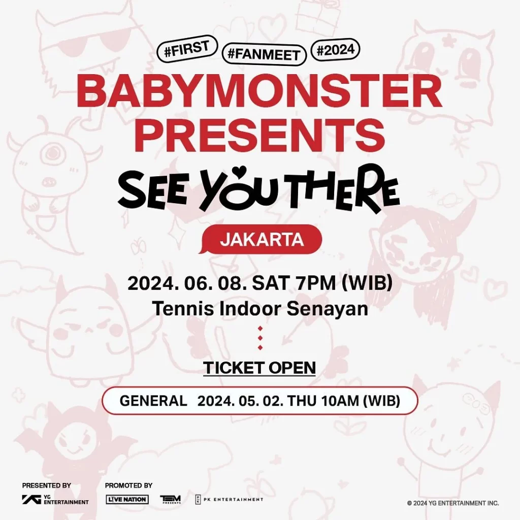 List Event juni 2024- BABYMONSTER First Fanmeet 2024 “See You There” in Jakarta
