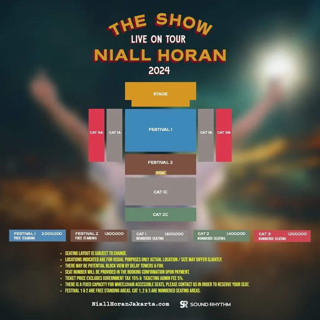 Harga Tiket Konser Niall Horan 