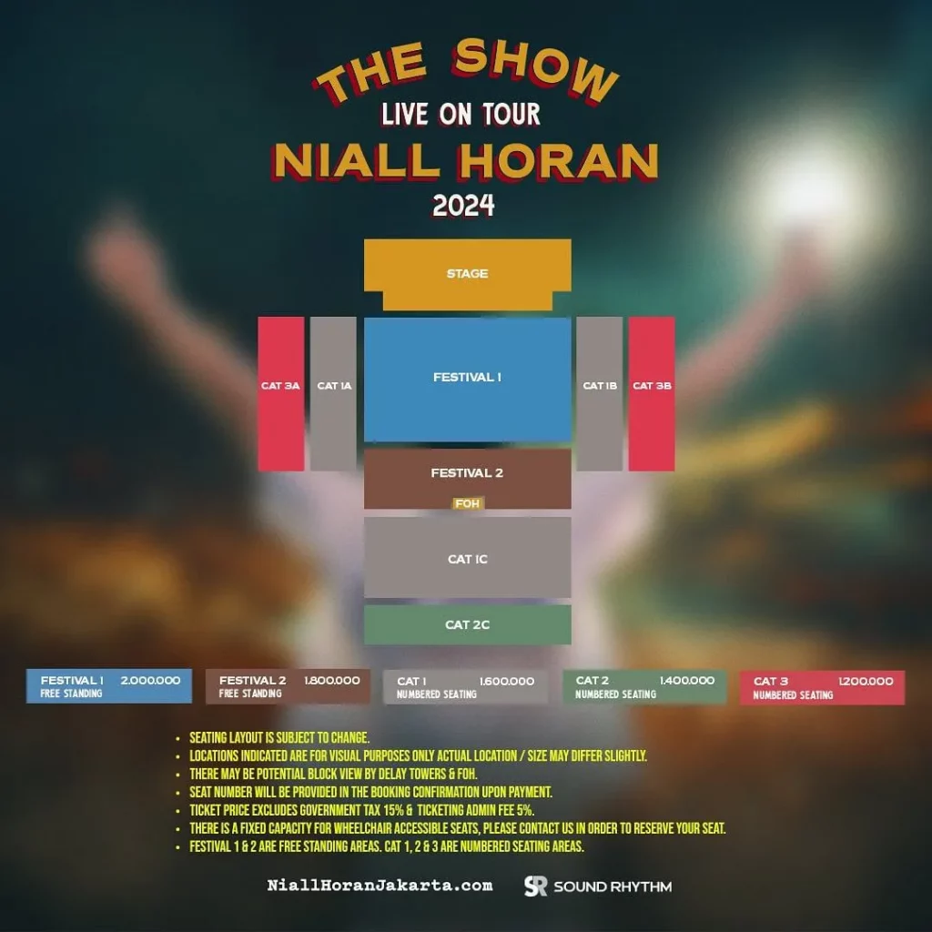 Harga Tiket Konser Niall Horan
