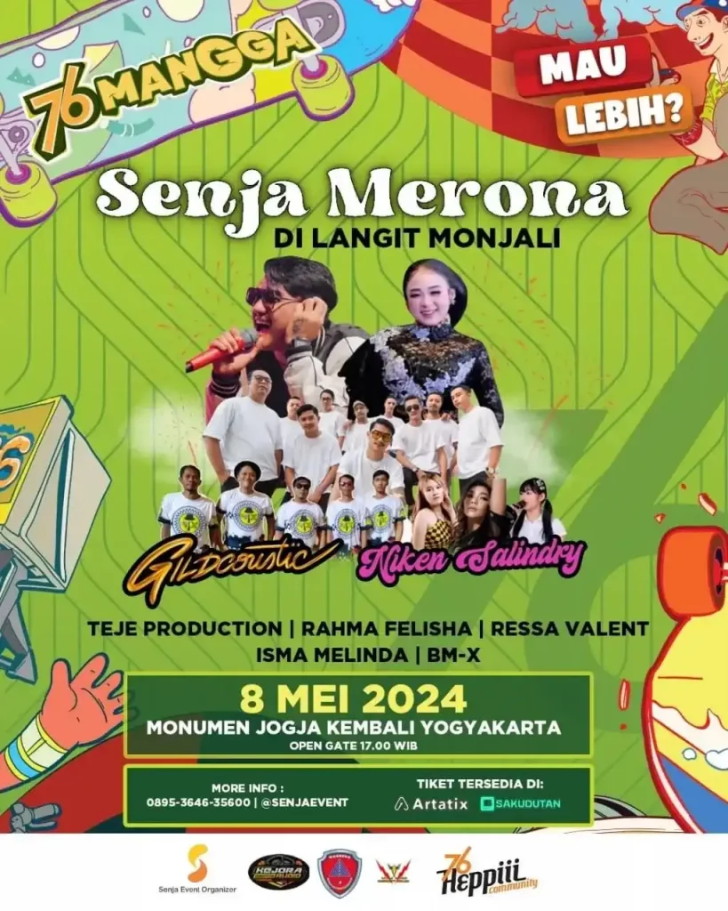 Senja Merona di Langit Monjali
