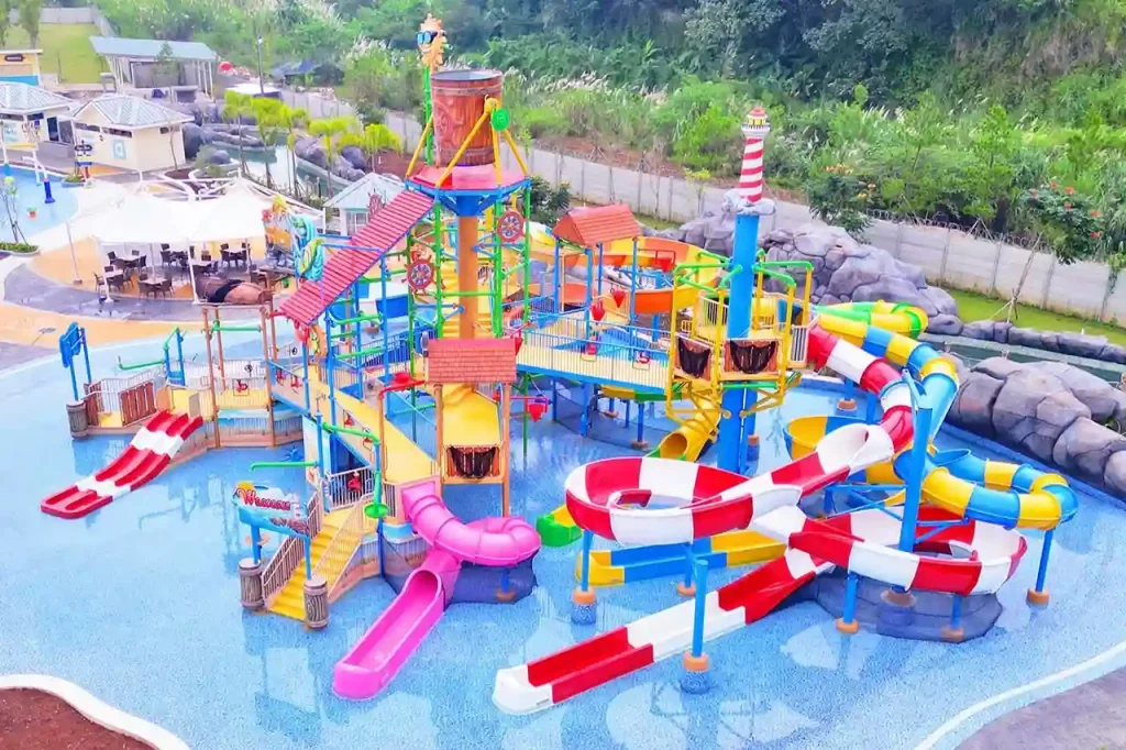 Waterpark Ramah Anak Bandung - Wahana Rainfortress