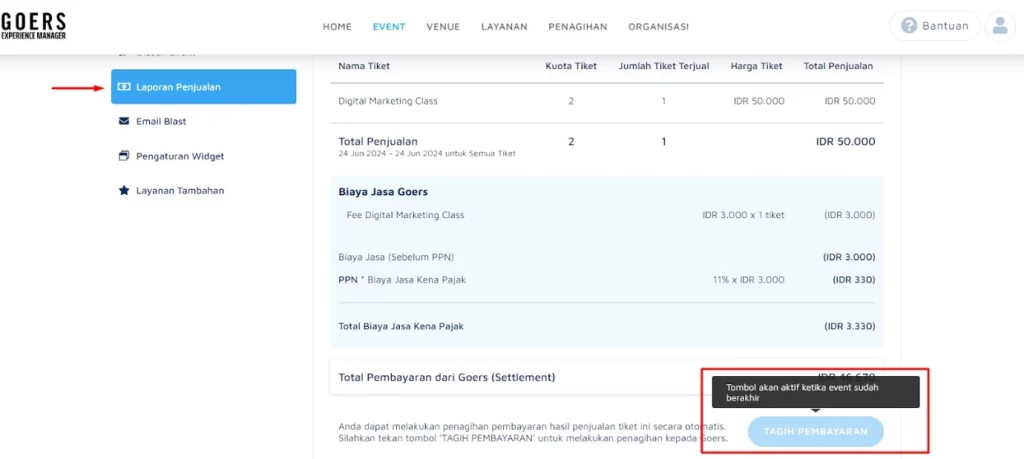 Tagih Pembayaran Event