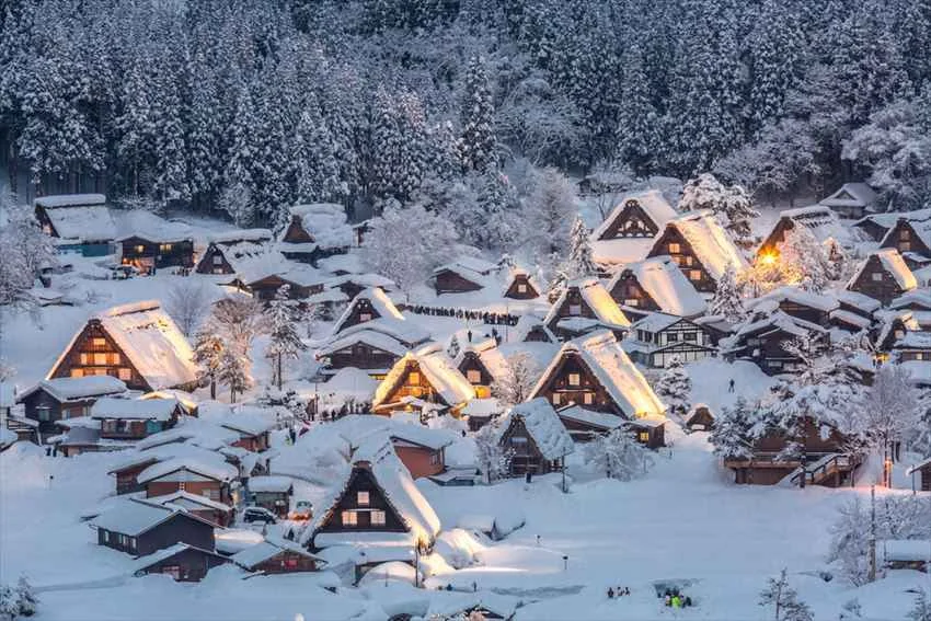 Shirakawa-go, Prefektur Gifu - wisata musim dingin Jepang