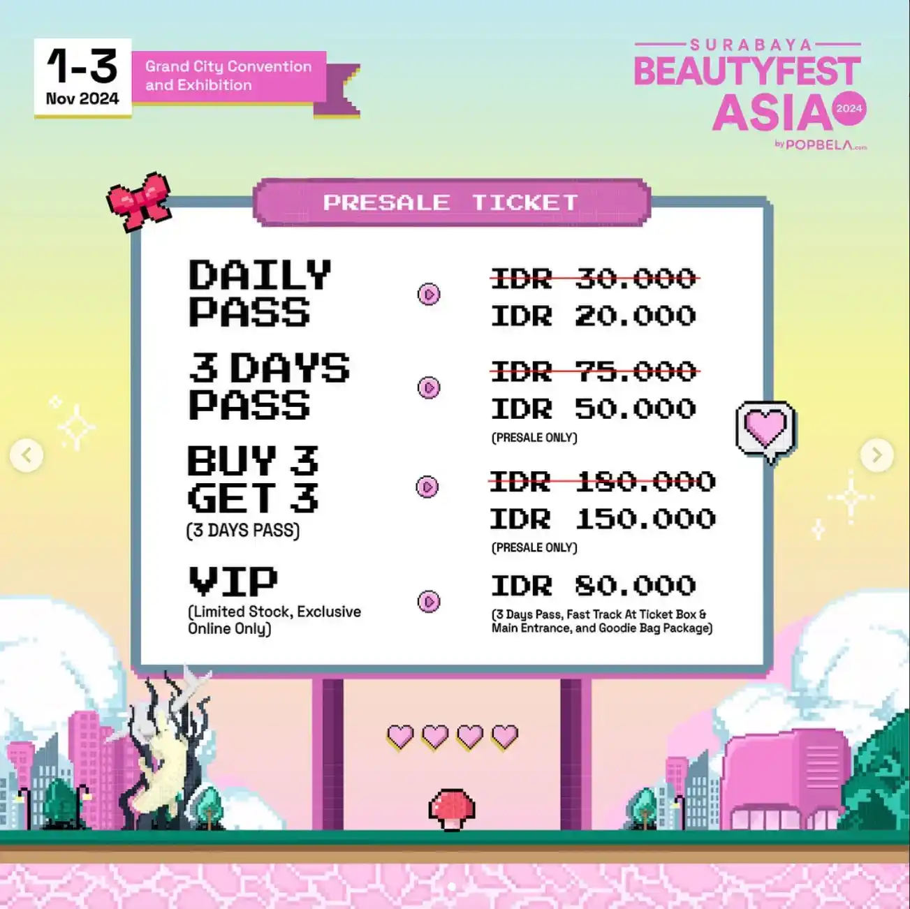 Harga Tiket BeautyFest Asia 2024 Surabaya dan Cara Membelinya