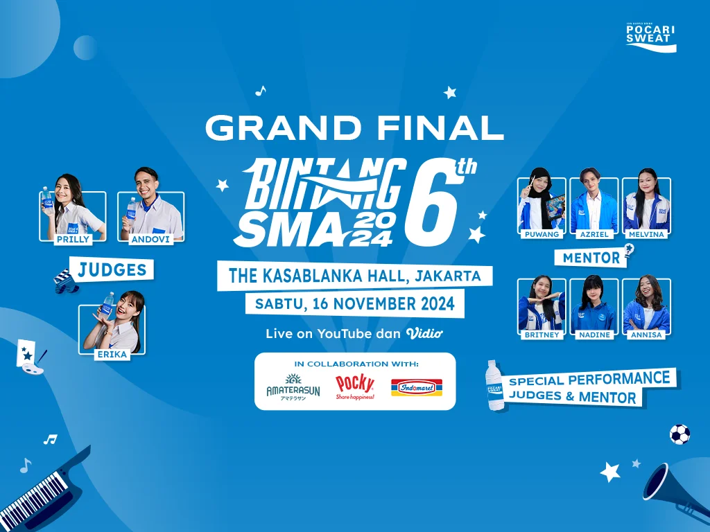 Waktu dan Lokasi Diselenggarakannya Malam Grand Final Pocari Sweat Bintang SMA 2024 