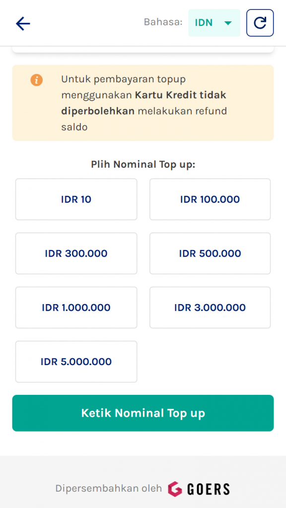 top up