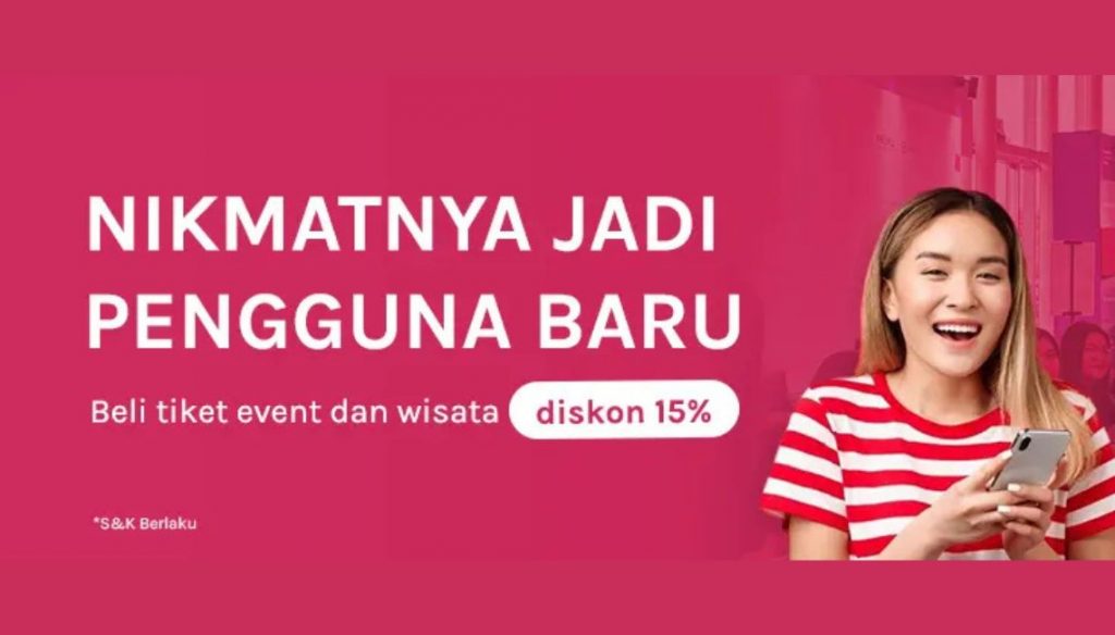 Diskon 15% pengguna baru goers
