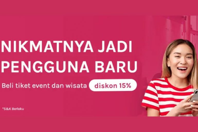 Diskon 15% pengguna baru goers