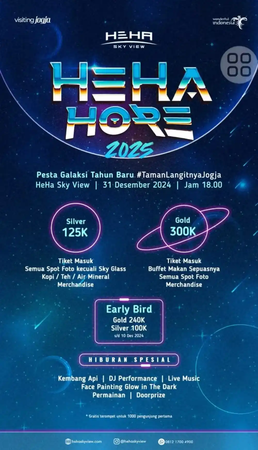 2. Galaxy Night Party di HeHa Skyview