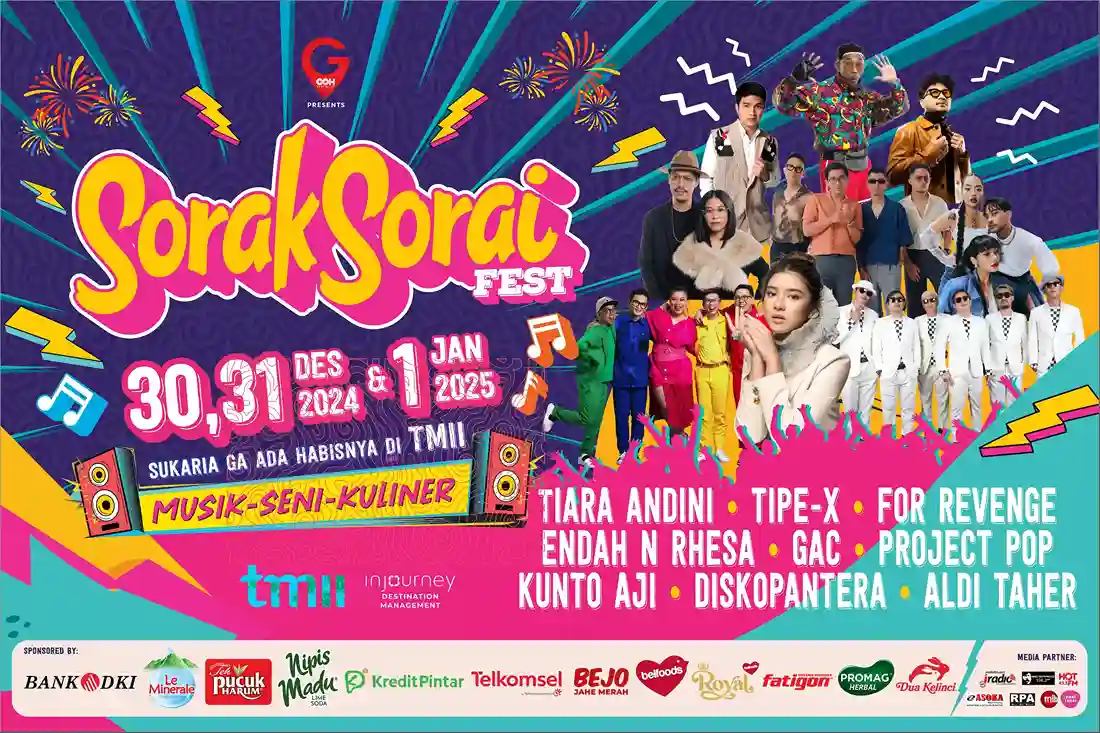 Event malam tahun baru 2025 - Sorak Sorai Fest