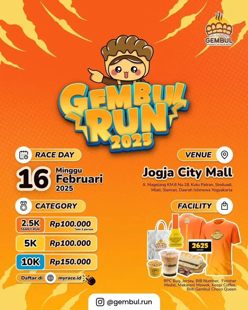 Event Yogyakarta Februari - Gembul Run 2025