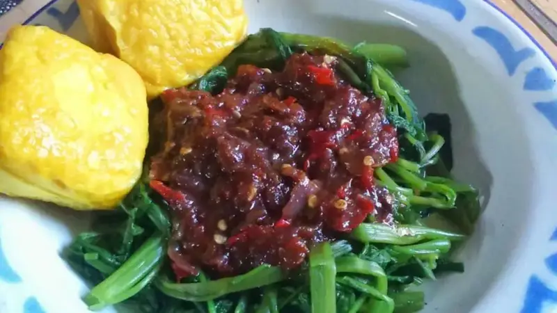 Rujak Kangkung Makanan Khas Kuningan 