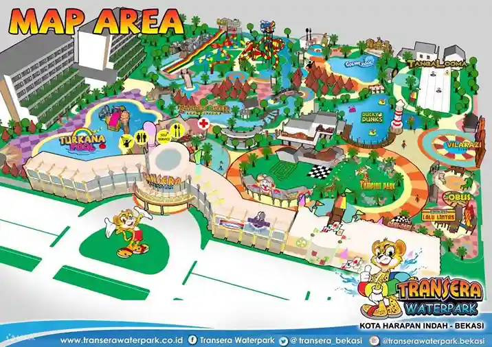 Wahana Seru di Transera Waterpark Bekasi