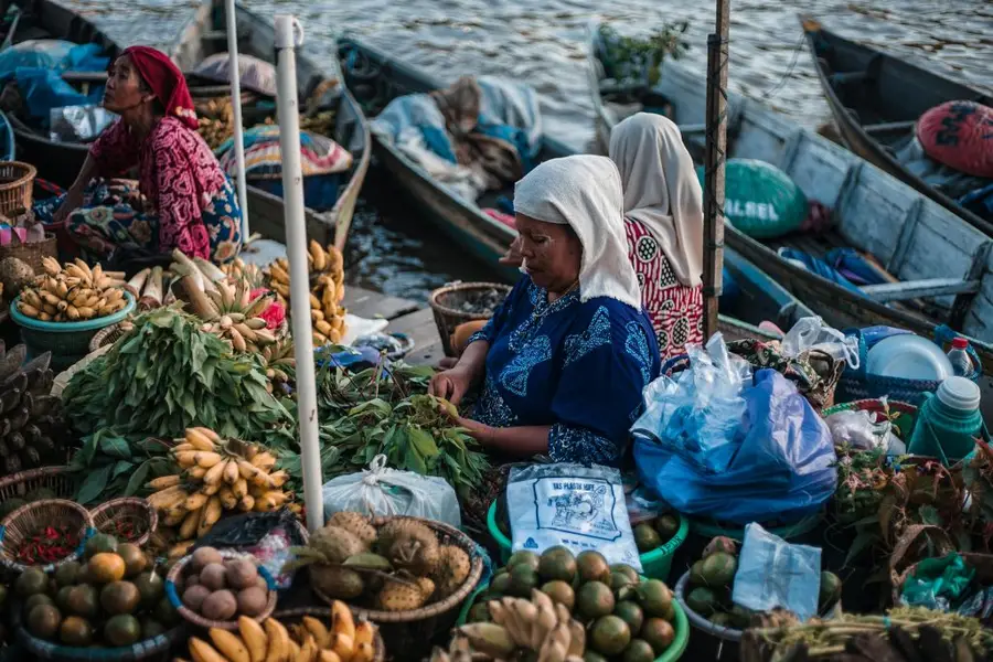 Pasar Apung Danau Toba (Sumatera Utara)