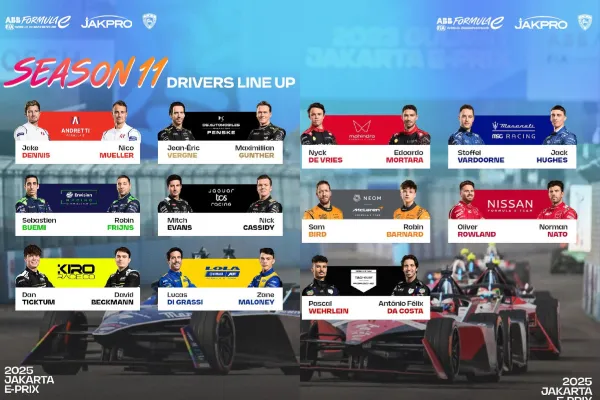 Pembalap yang akan Hadir di Jakarta E-Prix 2025