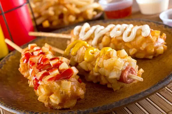 Street Food Indonesia - Corndog Mozzarella Geprek – Jakarta