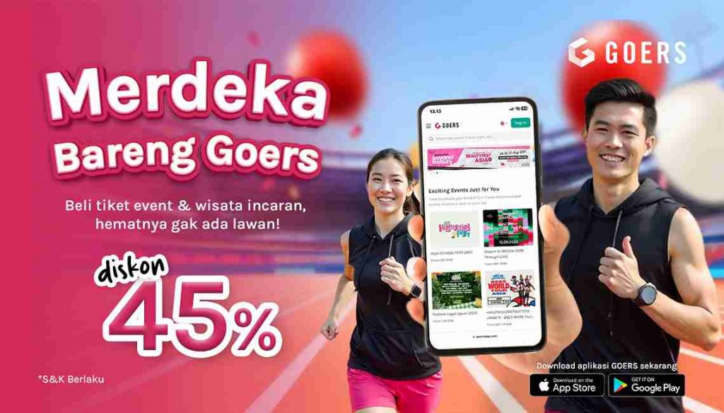 diskon tiket 45% kemerdekaan