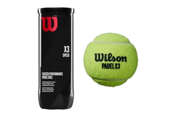 Bola padel Wilson Padel X3 Speed