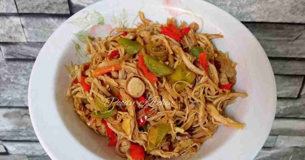 ayam suwir tomat hijau